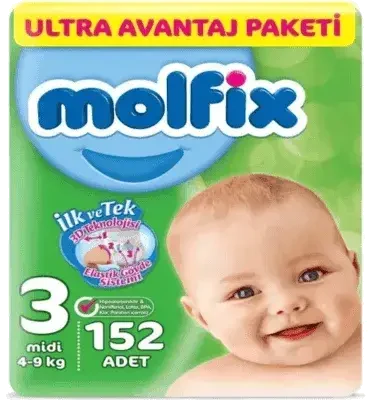 Molfix Ultra Fırsat Paketi No 3 152 Adet