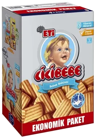 Eti Cicibebe Sade Bebek Bisküvisi 1000 Gr
