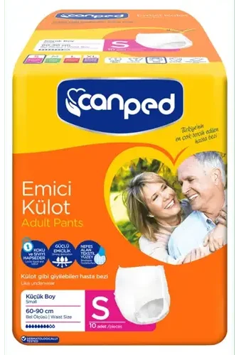Canped Yetişkin Bezi Emici Külot S Beden 10 Adet
