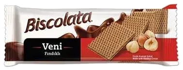 Şölen Biscolata Veni Fındık Kremalı Gofret 50 Gr