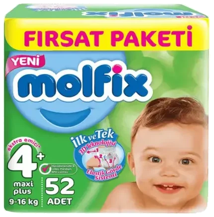 Molfix Fırsat Paketi No 4+ 52 Adet