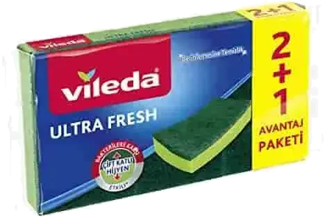 Vileda Ultra Çizilmez Oluklu Sünger 2 Adet