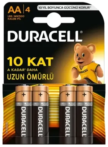 Duracell Temel Kalem Pil 4 Aa 4 Adet