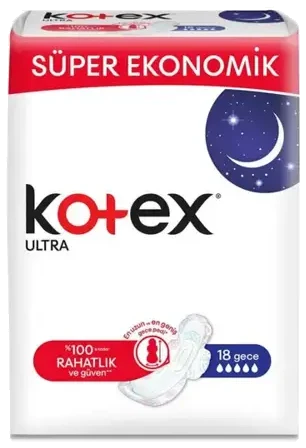 Kotex Ped Ultra Quadro Gece 18 Adet