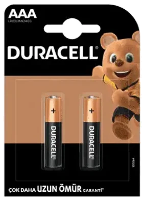 Duracell Temel Kalem Pil 2-Aaa 2 Adet