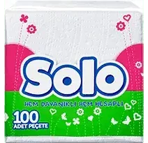Solo Peçete 100 Adet