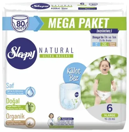Sleepy Külot Bez Mega Paketi No 6 80 Adet