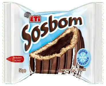 Eti Sosbom Çikolata Kaplı & Çikolata Soslu Kek 50 Gr