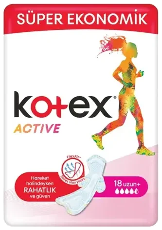 Kotex Ped Active Quadro Uzun 18 Adet