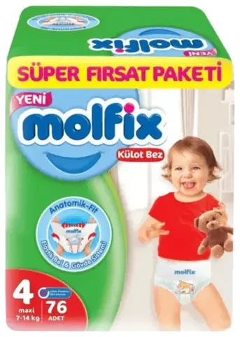 Molfix Külot Bez Süper Paketi No 4 76 Adet