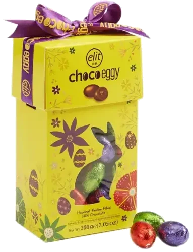 Elit Çikolata Chocoeggy Fındıklı Sütlü Çikolata 200 Gr