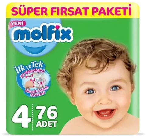 Molfix Fırsat Paketi No 4 76 Adet