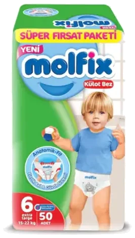 Molfix Külot Bez Süper Paketi No 6 50 Adet