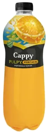 Cappy Pulpy Meyve Suyu Portakal Parçacık Plastik Şişe 1 L