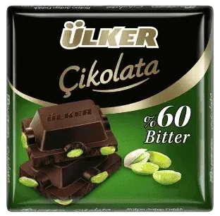 Ülker Antep Fıstıklı Kare Çikolata 65 Gr