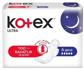 Kotex Ped Ultra Gece 6 Adet