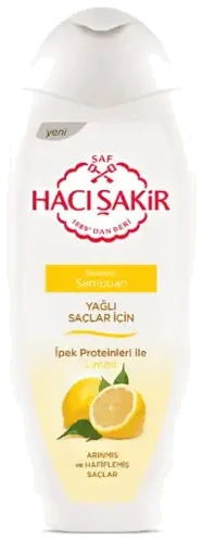 Hacı Şakir Şampuan Limon Yağlı Saçlar İçin 500 Ml