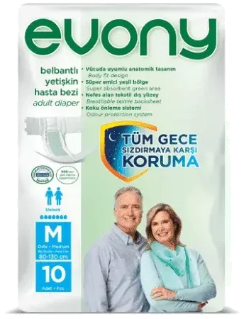 Evony Yetişkin Bezi Orta 10 Adet