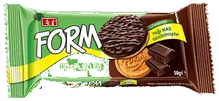 Eti Form Çikolata Kaplı Lifli Bisküvi 50 Gr