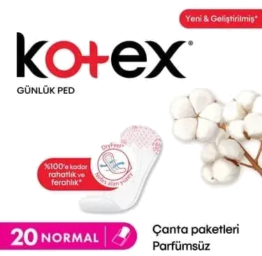 Kotex Günlük Ped Normal 20 Adet