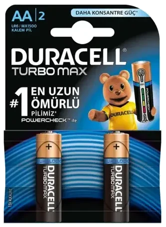 Duracell Turbo Max Kalem Pil 2 Aa 2 Adet