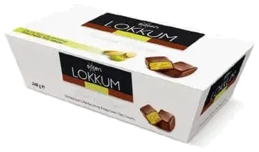 Şölen Lokkum Sütlü Çikolata Kaplı Fıstıklı Lokum 246 Gr