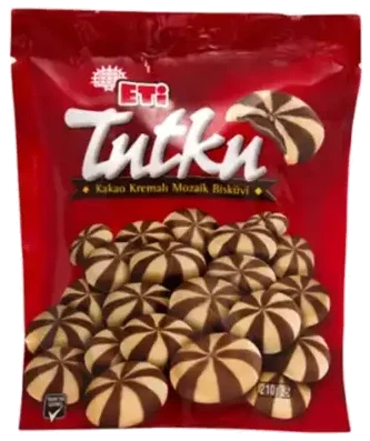 Eti Tutku Kakaolu Kremalı Mozaik Bisküvi Poşet 190 Gr