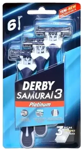 Derby Samurai 3 Platin 6 Blister 9 Adet