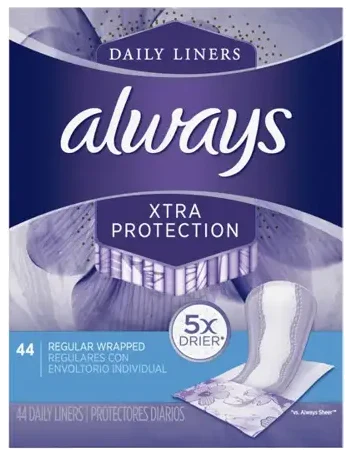 Always Xtra Protection Daily Liners 44 Adet