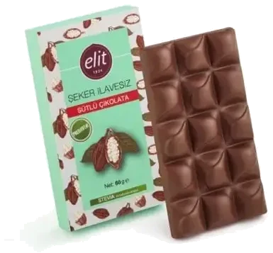 Elit Çikolata İlavesiz Ve Prebiyotik Sütlü Çikolata 60 Gr