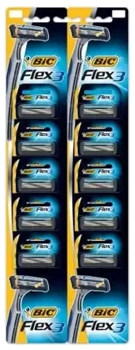 Bic Triple Blade Flex 3 Cartella 10 Adet