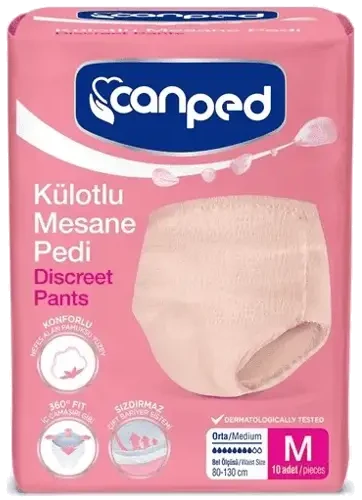 Canped Külotlu Mesane Pedi Orta 10 Adet