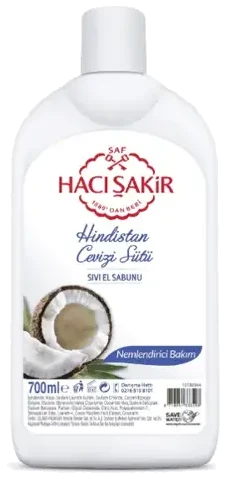Hacı Şakir Sıvı Sabun Hindistan Cevizi 700 Ml