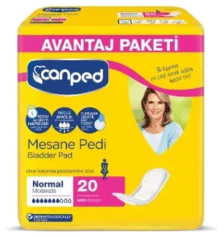 Canped Kadın Mesane Pedi Avantaj Paketi Normal 20 Adet