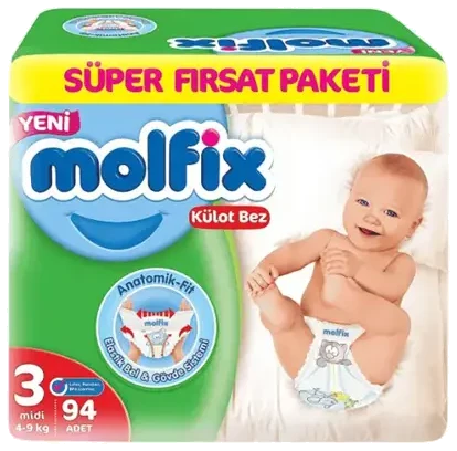 Molfix Külot Bez Süper Paketi No 3 94 Adet