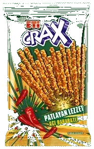 Eti Crax Lezzet Bombası Acı Baharatlı Çubuk Kraker 70 Gr