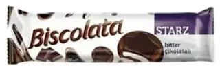 Şölen Biscolata Starz Bitter Kaplamalı Süt Kremalı Bisküvi 82 Gr