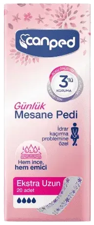 Canped Günlük Mesane Pedi Ekstra Uzun 20 Adet
