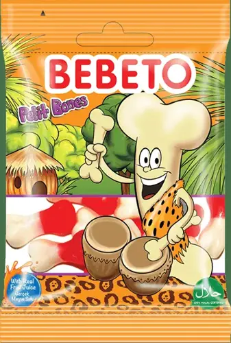 Kervan Gıda Bebeto Jelly Candy Petit Bones 20 Grx12